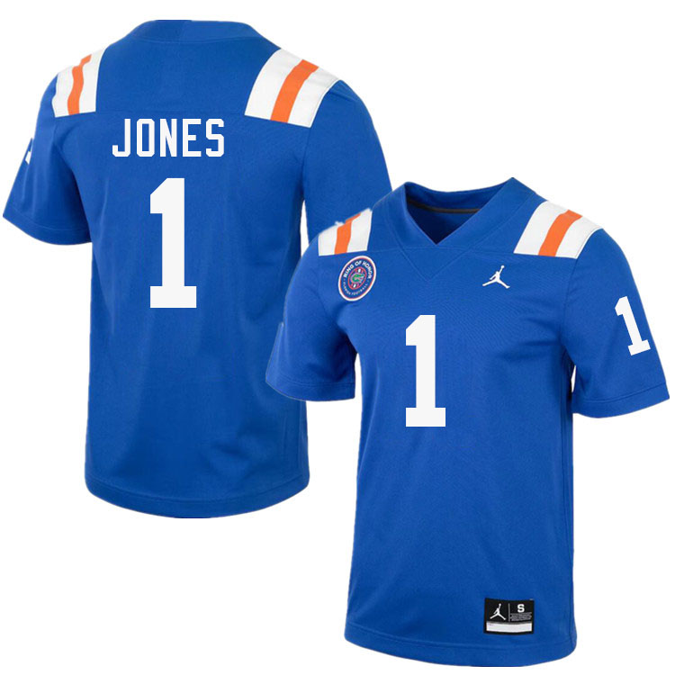 Tramell Jones Florida Jersey,Florida Gators #1 Tramell Jones Uniforms,Jersey Youth-Throwback Royal